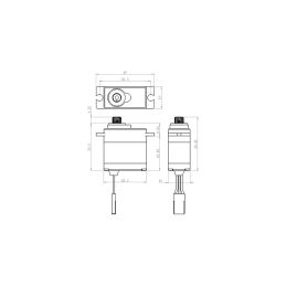 SW-1250MG+ WATERPROOF HiVolt Digitální servo (8kg-0,10s/60°) - 2