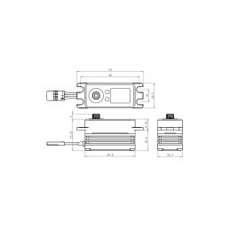 SB-2262SG BRUSHLESS HiVolt Digitální servo - LOW PROFILE (32kg-0,065s/60°) - 2