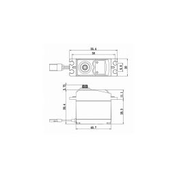 SC-0254MG+ Digitální servo (7,2kg-0,14s/60°) - 2