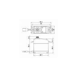 SC-0252MG+ Digitální servo (10,5kg-0,19s/60°) - 2