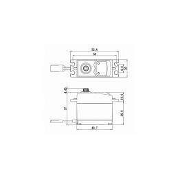 SC-0253MG Digitální servo (6,0kg-0,15s/60°) - 2