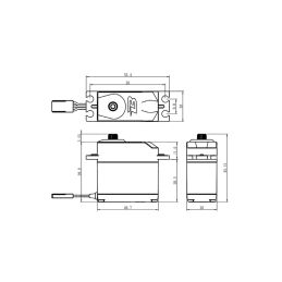 B-08MG ANALOG servo (8kg-0,15s/60°) - 2