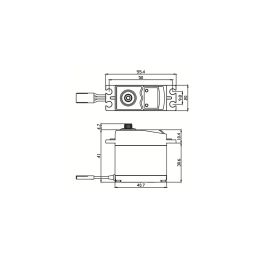 SC-1201MG Digitální servo (25kg-0,16s/60°) - 2