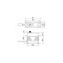 SB-2290SG BRUSHLESS HiVOLT Digitální servo (70kg-0,11s/60°) - 2