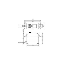 SW-0230MG+ HiVOLT WATERPROOF Digitální servo (8kg-0,13s/60°) - 2