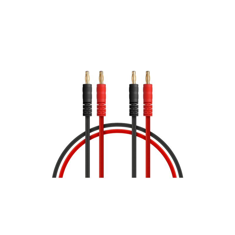 Napájecí kabel 50cm se 4mm banánky - 1