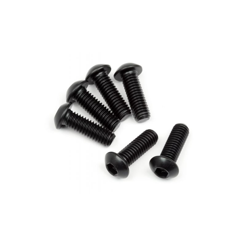 Button Head Screw M6X18Mm (Hex Socket) (6Pcs) - 1