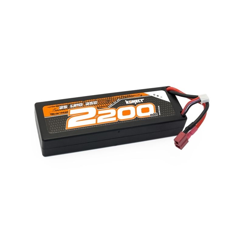 KONECT LiPo 2200mah 7.4V 25C 2S1P 16,5Wh (T-Dean ) - 1