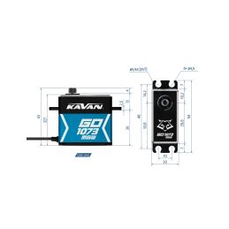 GO-1073MGW digitální servo (0.135s/60°, 32kg.cm) - 2