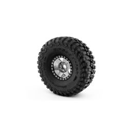 1.9'' Hliníkové beadlock disky šestipaprskové pro 1/10 crawler/expedice stříbrné - 2 ks - 3