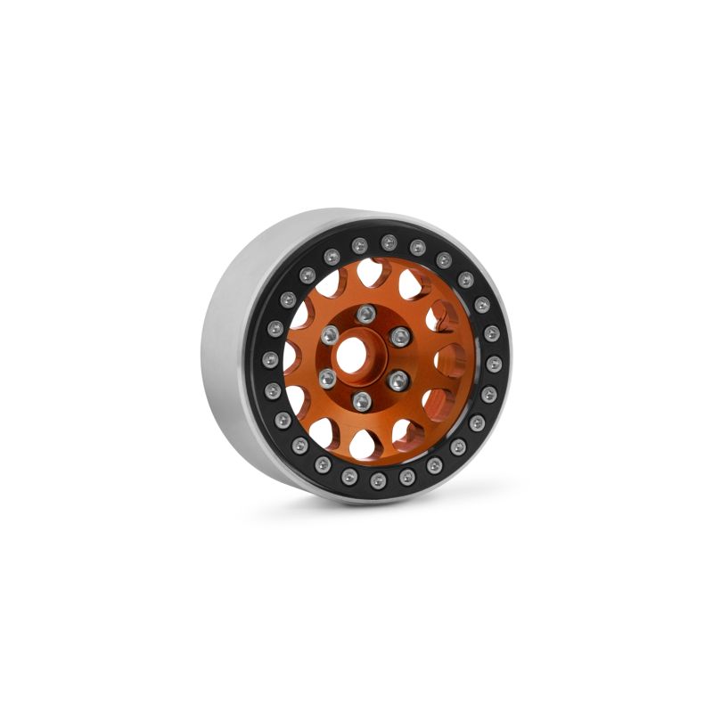 1.9'' Hliníkové beadlock disky pro 1/10 crawler/expedice oranžové - 2 ks - 1