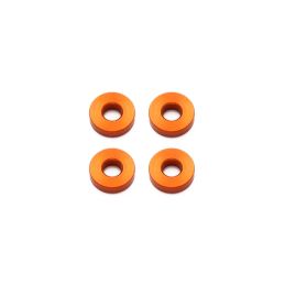 Oranžová hliníková podložka 3x7,5x2 mm, 4 ks. - 1