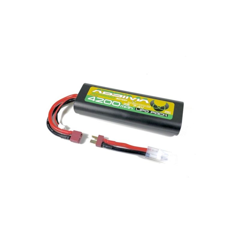 LiPo akumulátor Absima 7,4V / 4200mAh 25C oválný průřez - 1