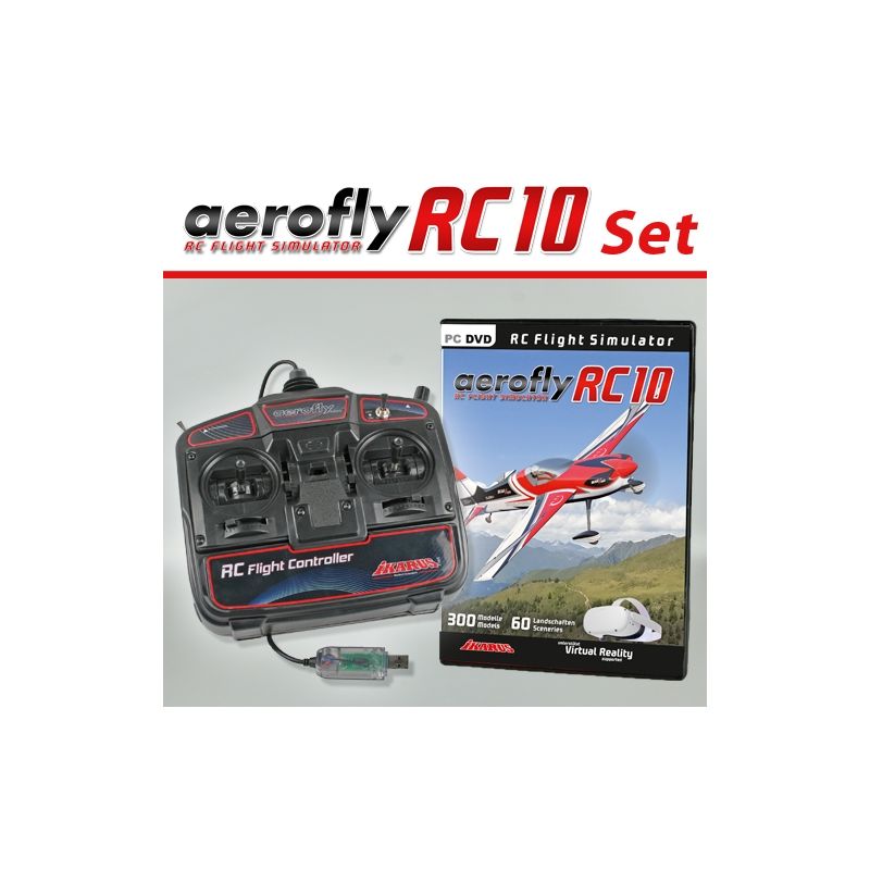 Aerofly RC10 na DVD pro Win8.1/10/11 s USB ovladačem - 1