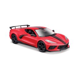 Maisto Chevrolet Corvette Stingray Coupe 2021 1:24 červená - 1