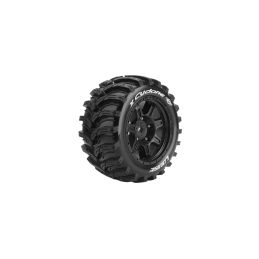 X-CYCLONE SPORT 1/5 24mm hex Black Rims, 2 ks - 1