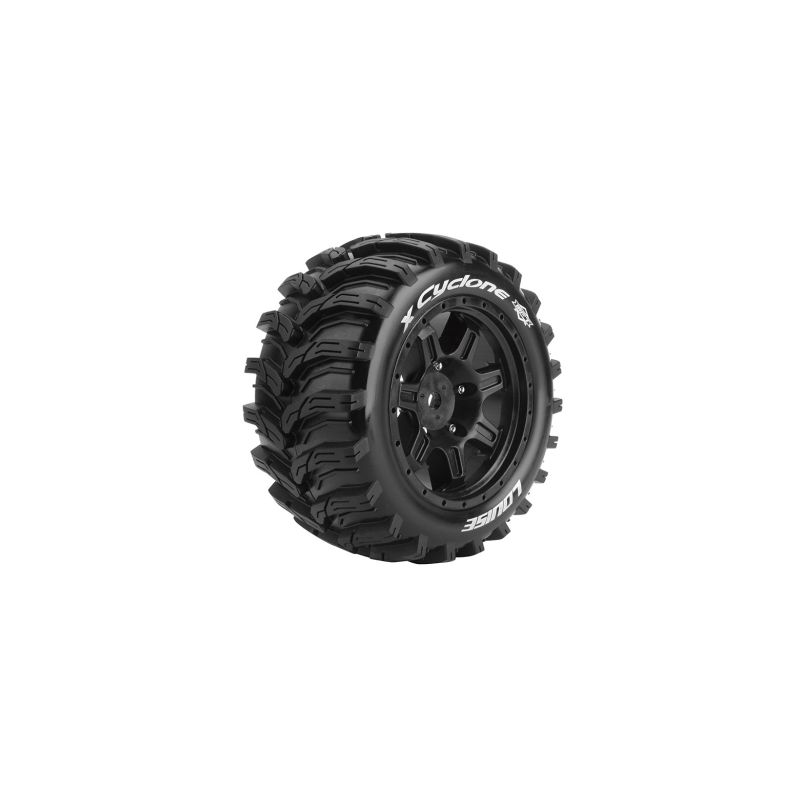 X-CYCLONE SPORT 1/5 24mm hex Black Rims, 2 ks - 1