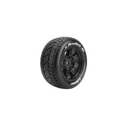 X-ROCKET SPORT 1/5 24mm hex Black Rims, 2 ks - 1