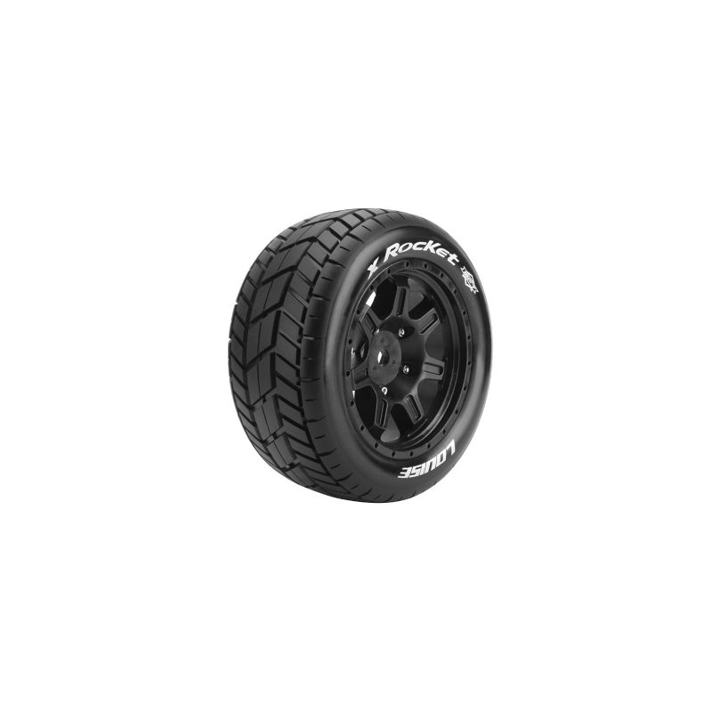 X-ROCKET SPORT 1/5 24mm hex Black Rims, 2 ks - 1