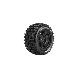 X-PIONEER SPORT 1/5 24mm hex Black Rims, 2 ks - 1