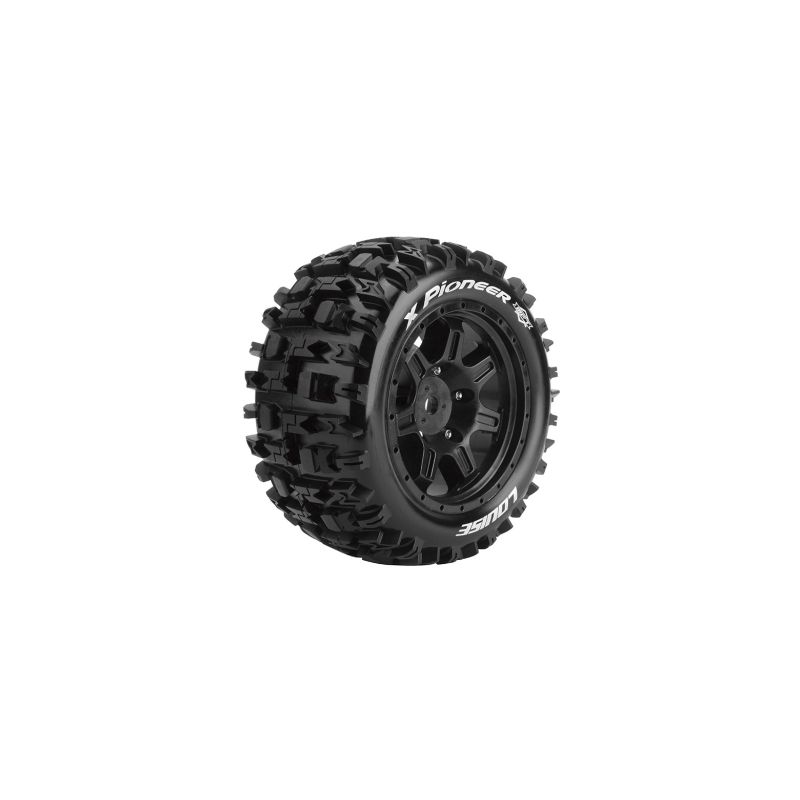 X-PIONEER SPORT 1/5 24mm hex Black Rims, 2 ks - 1