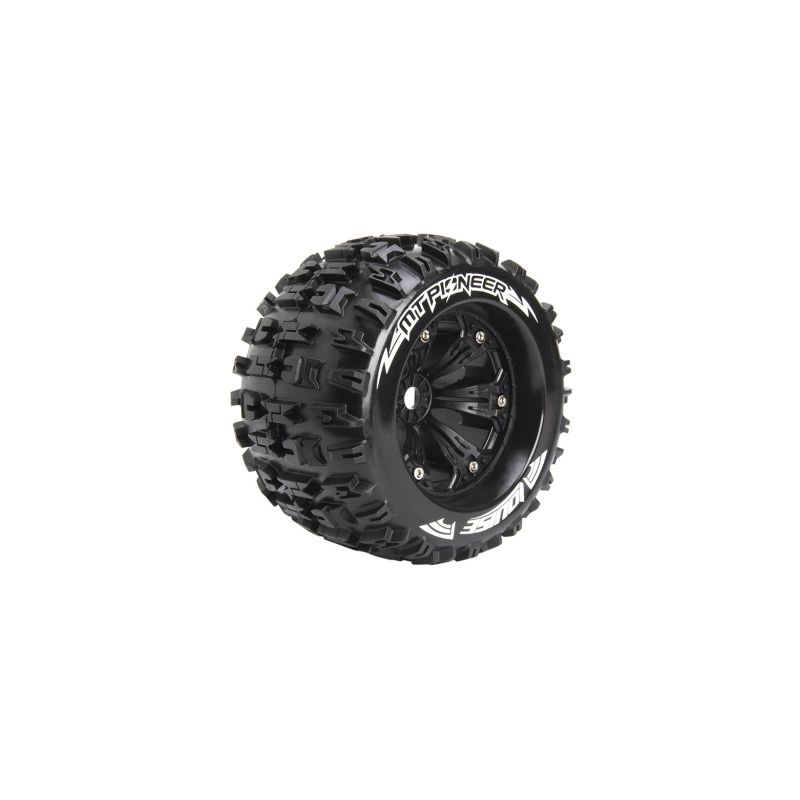 MT-PIONEER SPORT 1/8 1/2 offset 17mm hex Black Rims, 2 ks - 1