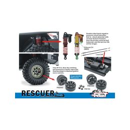 RESCUER 1/10 sada 2,4GHz, Černá - 11