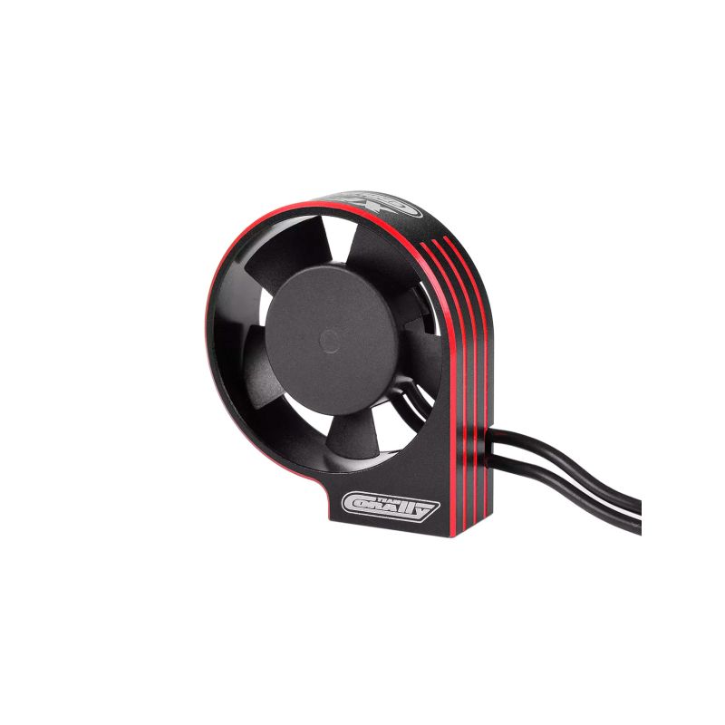 Ultra High Speed hliníkový větráček 30mm, černo/červený - 6-8,4V - konektor BEC černý - 1