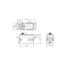 BH815S SXR HiVOLT BRUSHLESS Digital servo LOW PROFILE (15kg-0,05s/60°) - 4