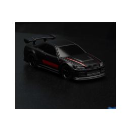 1/76 C74 On-Road RC Car RTR (černá s červeným pruhem) - 1
