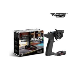 1/76 C74 On-Road RC Car RTR (černá s červeným pruhem) - 2