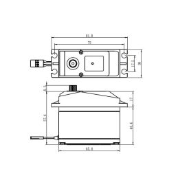 SW-0240MG HiVOLT Digitální servo (35kg-0,15s/60°) - 3