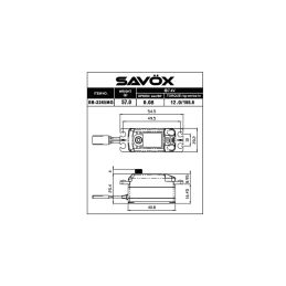 SB-2265MG BRUSHLESS HiVolt digitální servo - LOW PROFILE (17kg-0,07s/60°) - 2