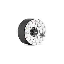1.9 Aluminum CNC 8 Spoke Beadlock, 2ks Stříbrné - 1