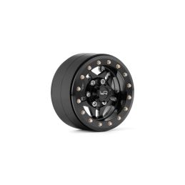 1.9 Aluminum CNC 5 Spoke Beadlock, 2ks Černé - 1