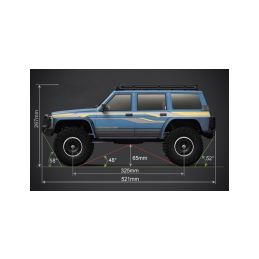 Absima CR4.4 PATROL 1:10 RTR tmavě modrý - 5