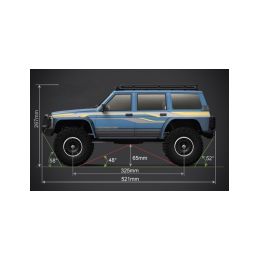Absima CR4.4 PATROL 1:10 RTR modrý - 10