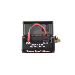 CMM-10 Racing Controller - 2-3S - 220A - senzorový regulátor - černý/červený - 6