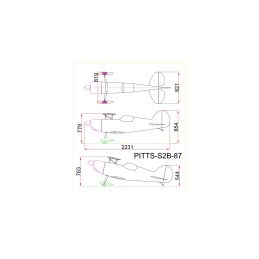 73" Pitts S2B Žlutý (1,85m) - 5