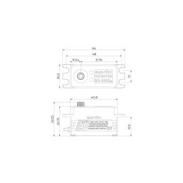 SB-3262SG BRUSHLESS HiVolt Digitální servo - LOW PROFILE/WATERPROOF (35kg-0,065s/60°) - 6
