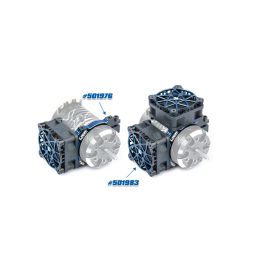 Hliníkový držák V2 pro 42mm motor - jeden nebo dva ventilátory 40mm - 4
