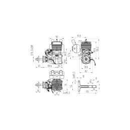 NGH GT35 Dvoutaktní benzinový motor - 5