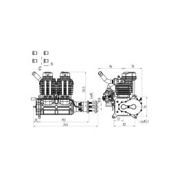 NGH GF60i2 Čtyřtaktní benzinový motor - 5