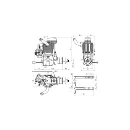 NGH GF38 Čtyřtaktní benzinový motor - 5