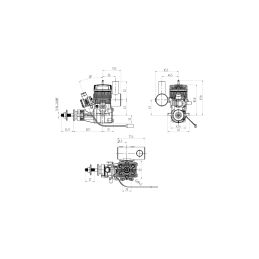 NGH GT17-PRO Dvoutaktní benzinový motor - 5
