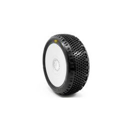 STINGER V4 BUGGY A2 (SOFT) nalepené pneumatiky, bílé disky, 2 ks. - 1