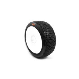 KAMIKAZE V2 BUGGY S3 (MEDIUM) nalepené pneumatiky, bílé disky, 2 ks. - 1