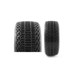 I-BARRS V3 BUGGY S3 (MEDIUM) nalepené pneumatiky, bílé disky, 2 ks. - 3