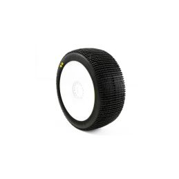 TRIGON V3 BUGGY S2 (SOFT) nalepené pneumatiky, bílé disky, 2 ks. - 1