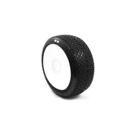 KAMIKAZE V2 BUGGY S1 (SUPER SOFT) nalepené pneumatiky, bílé disky, 2 ks. - 1